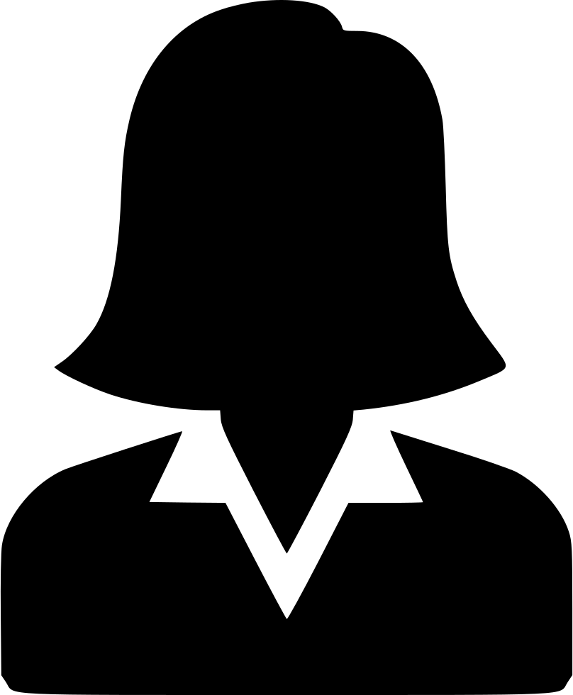 Business Woman Silhouette - Female Silhouette Icon Clipart (808x980), Png Download