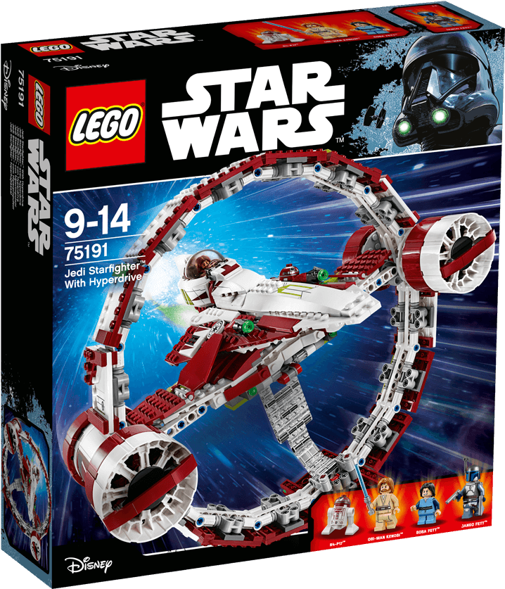 Lego Star Wars Jedi Starfighter™ With Hyperdrive - Lego Star Wars Jedi Starfighter Hyperdrive Booster Clipart (718x837), Png Download