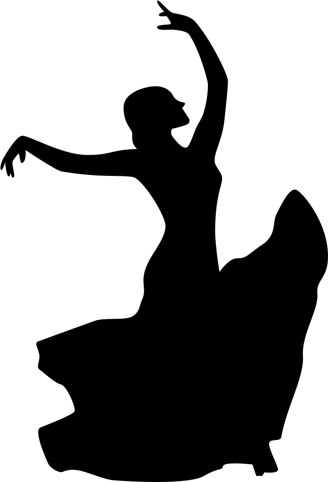 Belly Dance Silhouette At Getdrawings - Dance Icon Png Clipart (669x981), Png Download