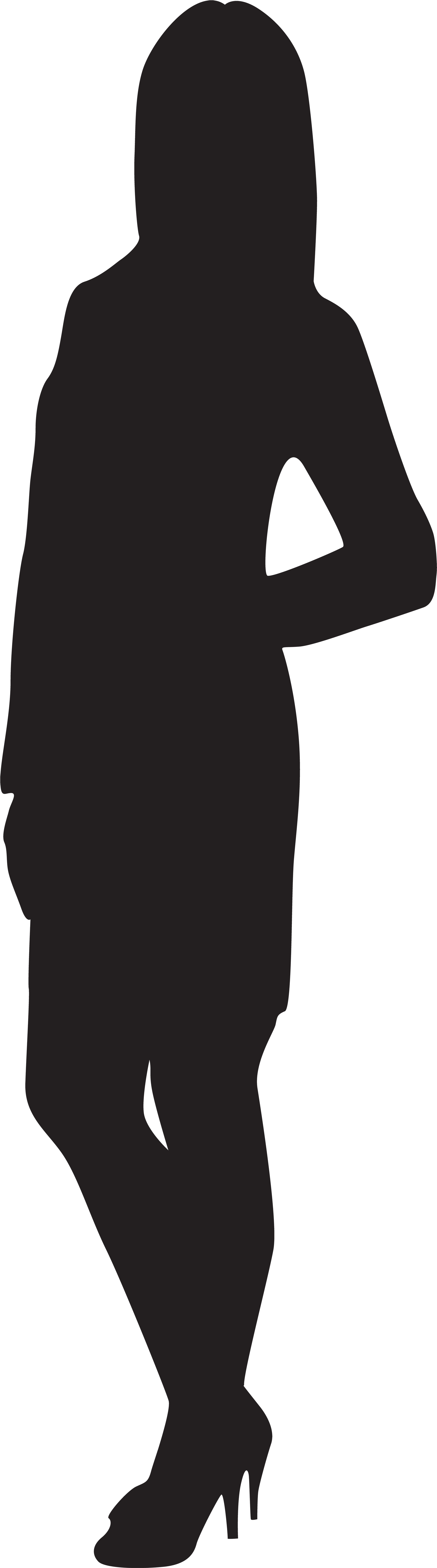 Female Silhouette Group - Silhouette Of Someone Speaking Clipart (2325x8000), Png Download