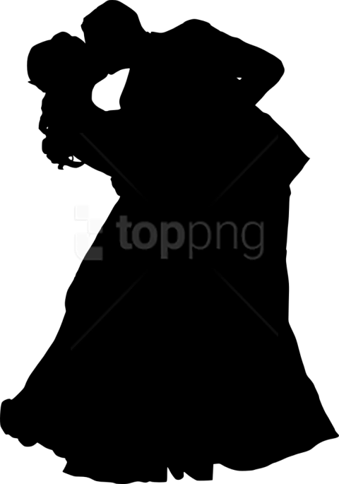 Free Png Bride And Groom Silhouette Png - Illustration Clipart (480x685), Png Download
