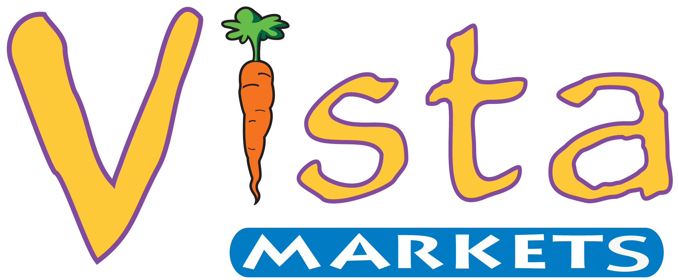 Vista Super Markets - Vista Market Logo Clipart (2197x907), Png Download