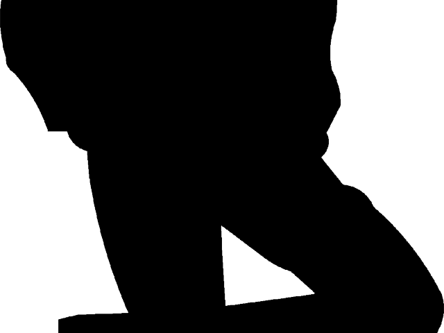 Cowboy Clipart Silhouette - Silhouette - Png Download (640x480), Png Download