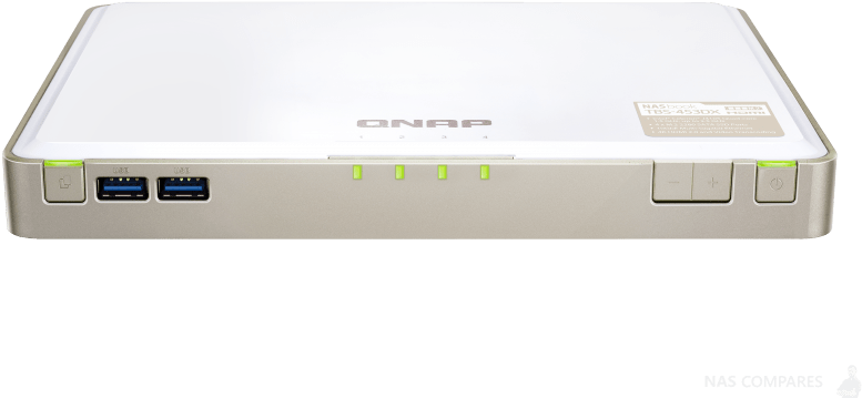 Qnap Tbs-453dx Full Details Revealed - Tbs 453dx Nasbook Clipart (800x500), Png Download