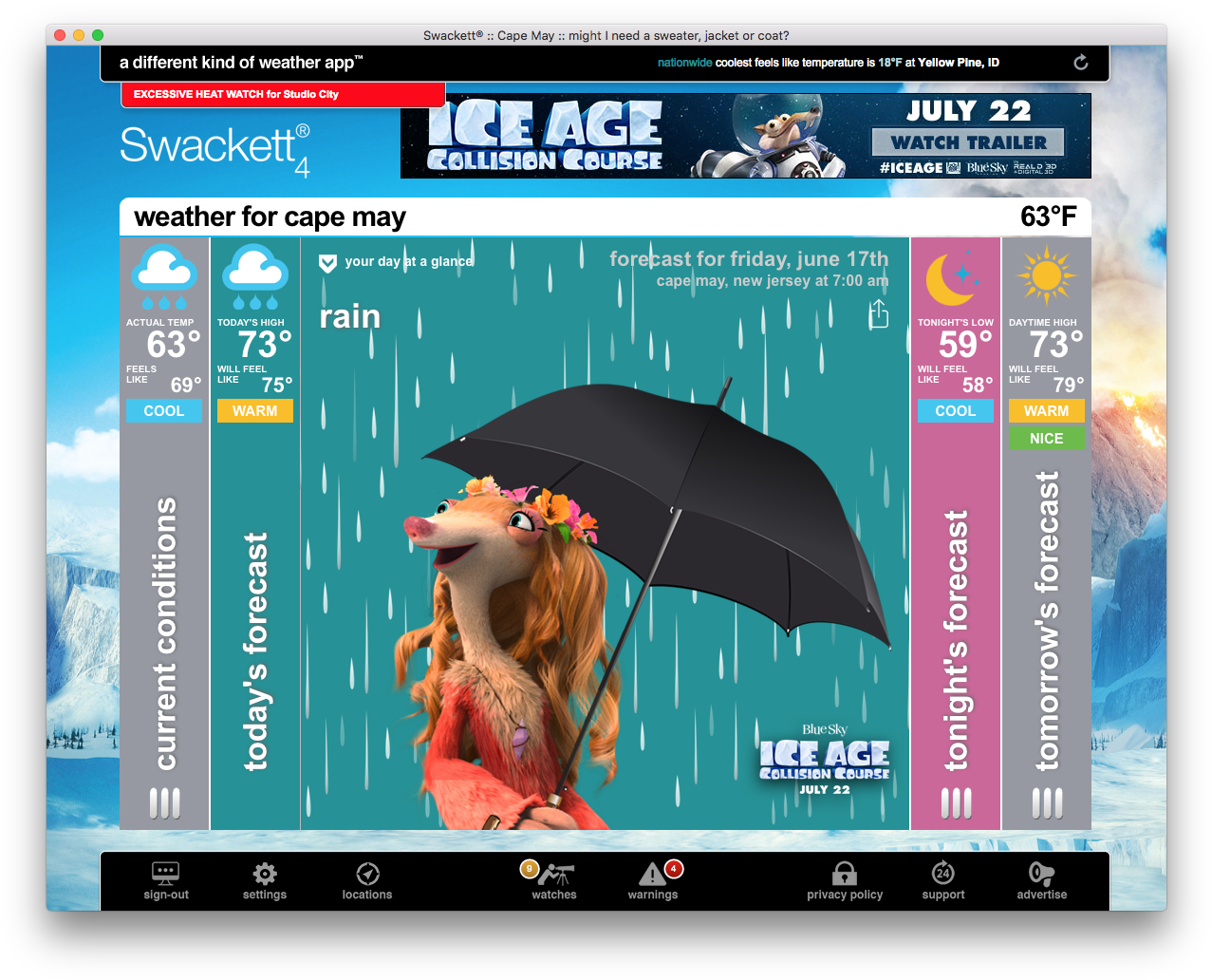 Swackett, 20th Century Fox Partner To Promote Ice Age - Brooke Ice Age Clipart (1292x1045), Png Download