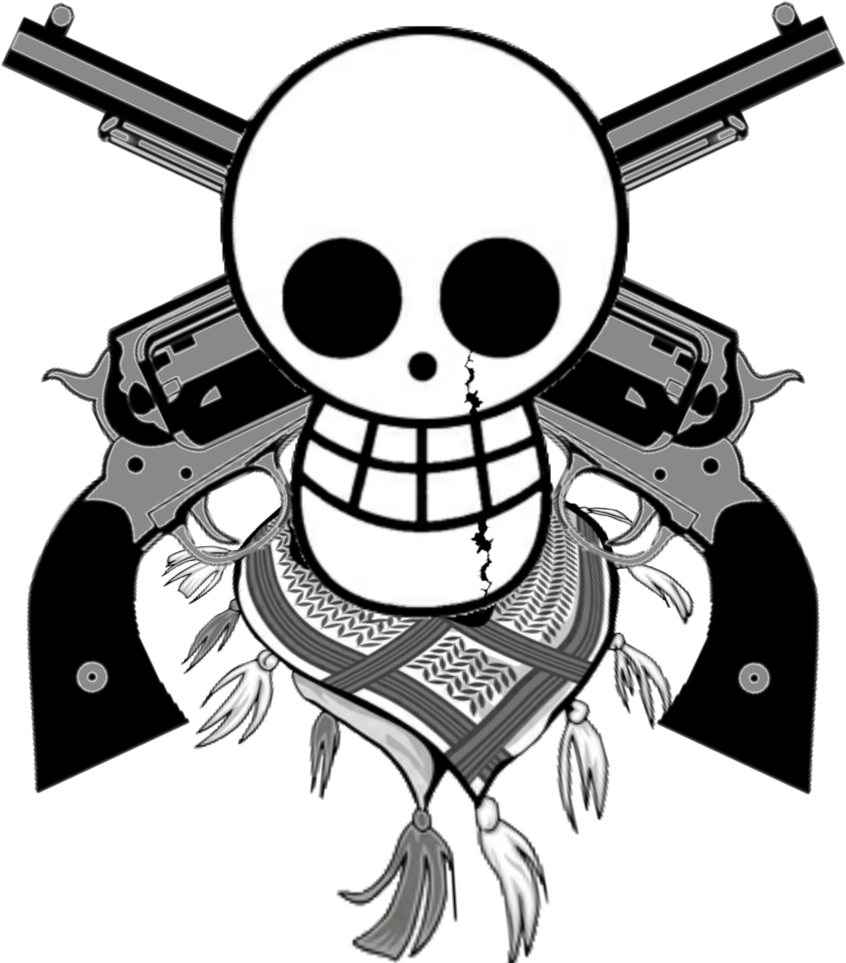 Sharing My Jolly Roger - Simple One Piece Jolly Roger Clipart (1920x1920), Png Download