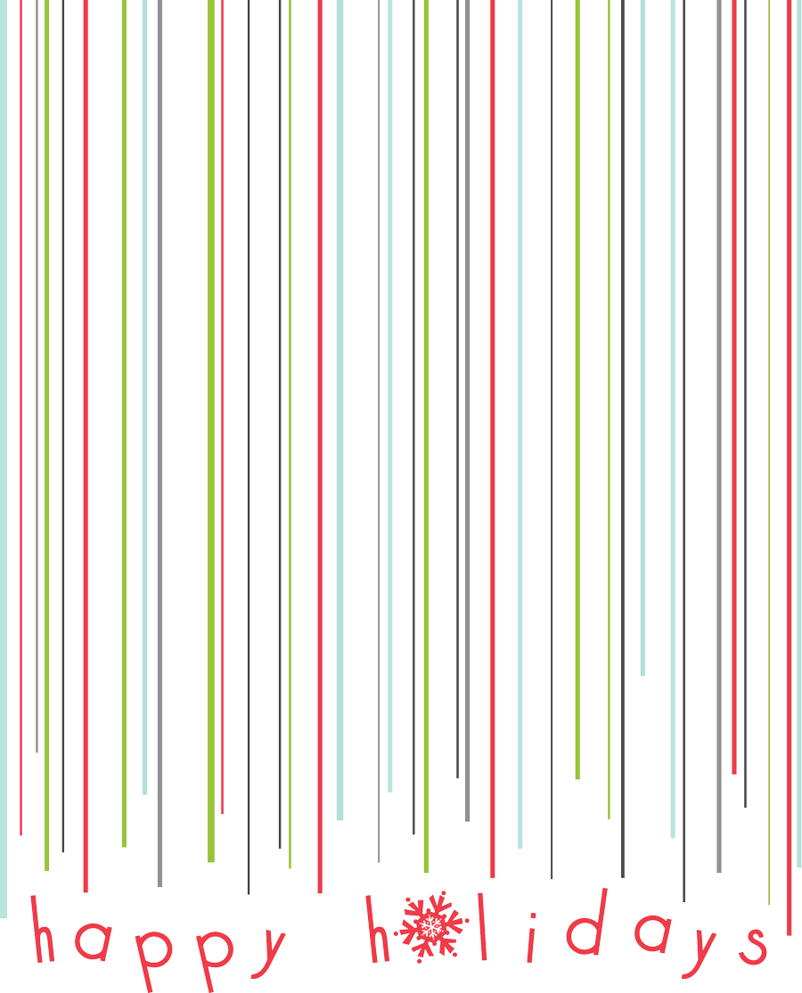 Holiday Stripes Back - Carmine Clipart (900x1115), Png Download