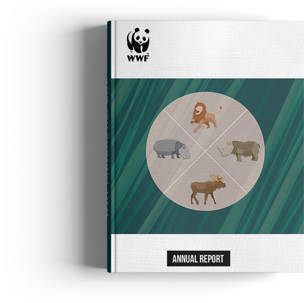 Wwf Annual Report Cover Design - Circle Clipart (1000x667), Png Download