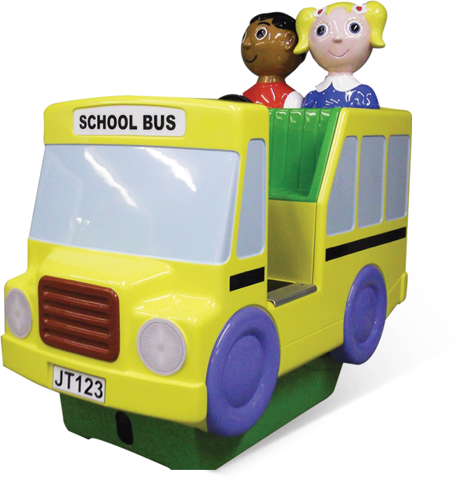 Jolly Town School Bus - Model Car Clipart (768x768), Png Download