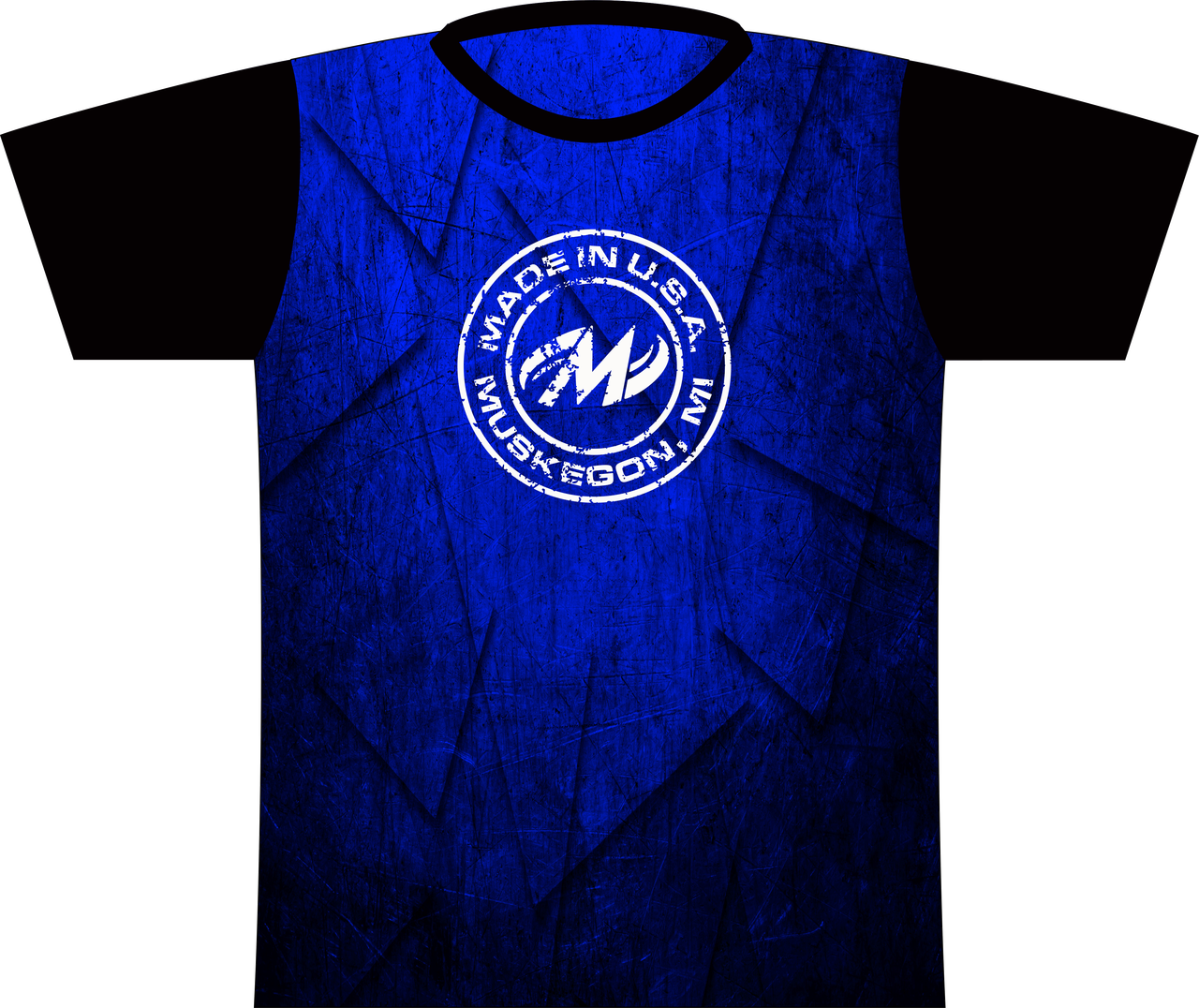 Motiv Deep Blue Grunge Express Dye Sublimated Jersey - Active Shirt Clipart (1280x1076), Png Download