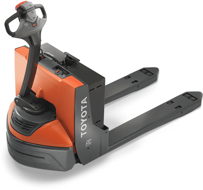 Electric Pallet Jacks / Stackers - Toyota Electric Pallet Jack Clipart (700x650), Png Download