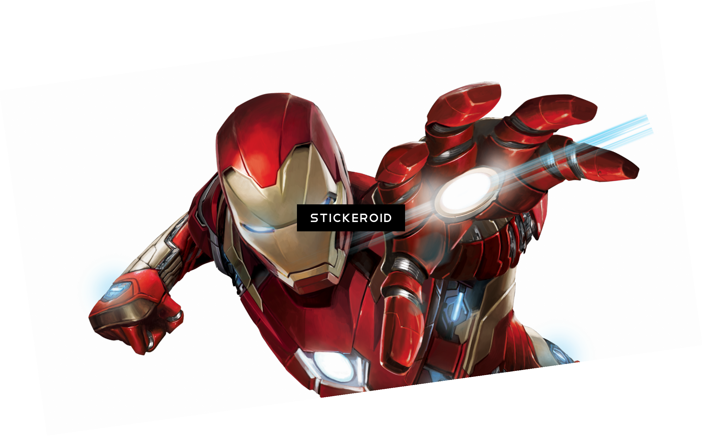 Civil War Iron Man Funky Chunky Magnet Clipart (2338x1453), Png Download