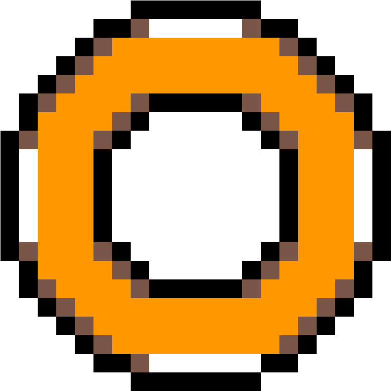Sonic Ring Png - Smash Ball Pixel Art Clipart (1184x1184), Png Download