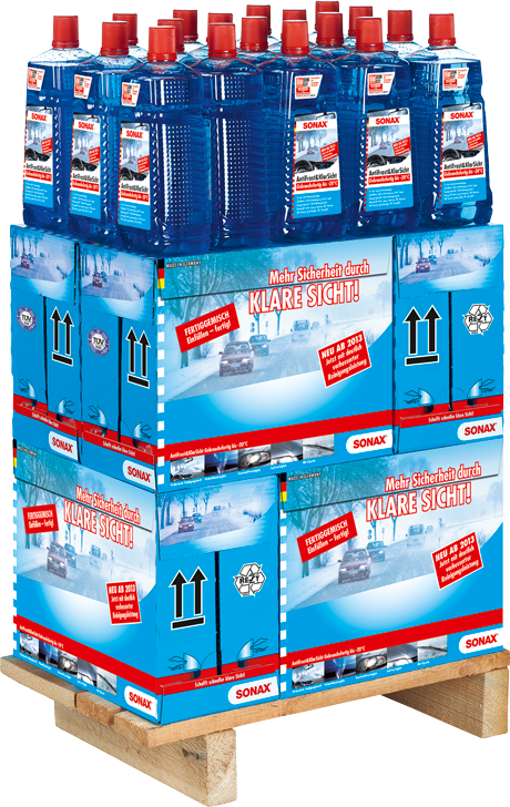 Quarter Pallet Antifreeze & Clear View Ready To Use - Palettenplatzierung Mit Europalette Clipart (460x728), Png Download