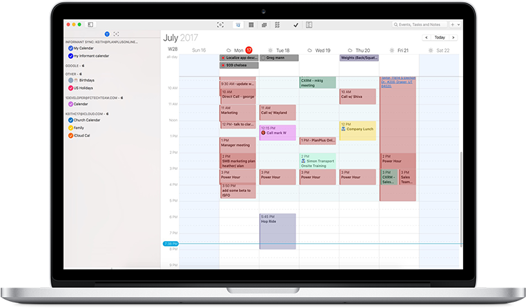 Best Calendar App For Mac - Calendar App On Mac Book Clipart (1000x500), Png Download