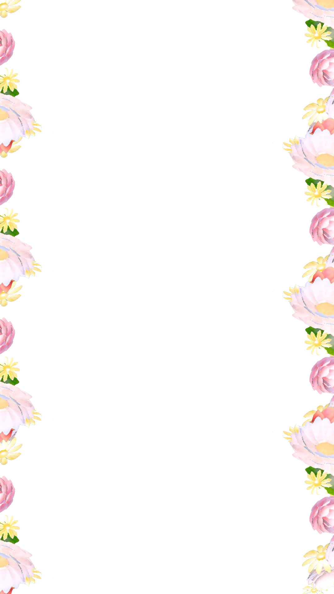 Flower Border - Garden Roses Clipart (1080x1920), Png Download