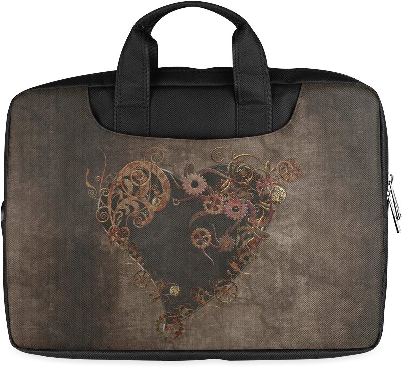 A Decorated Steampunk Heart In Brown Macbook Air 11"（twin - Laptop Clipart (1000x1000), Png Download