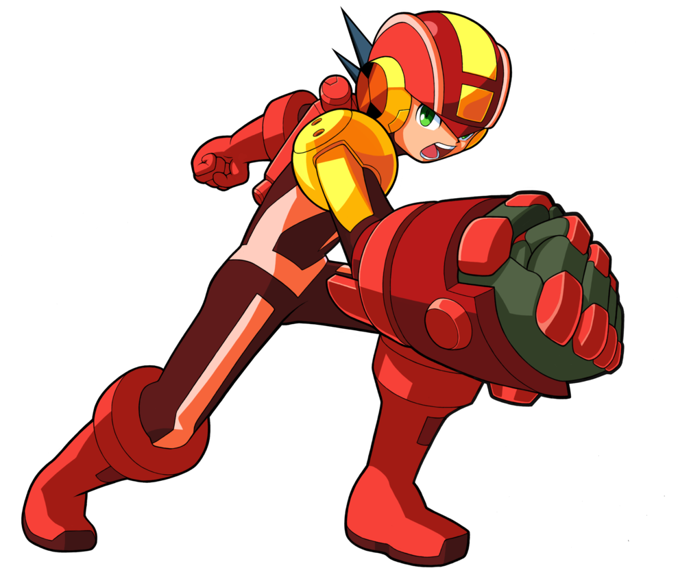Heat Guts Style - Megaman Exe Guts Style Clipart (1023x853), Png Download