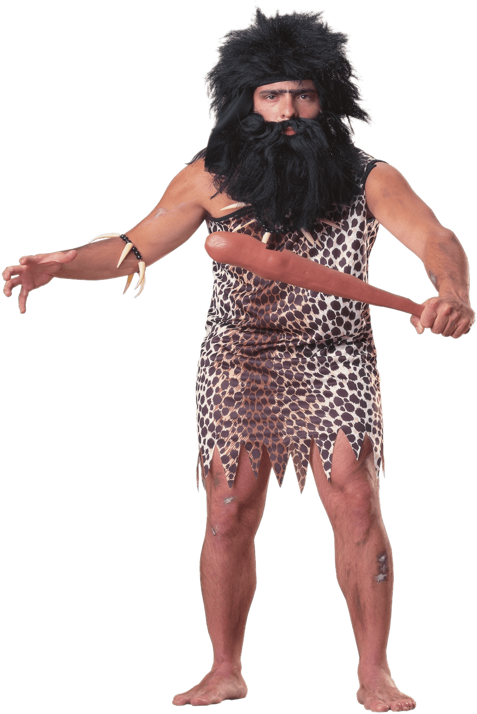 Caveman Costume - Cave Man Clipart (1750x2500), Png Download