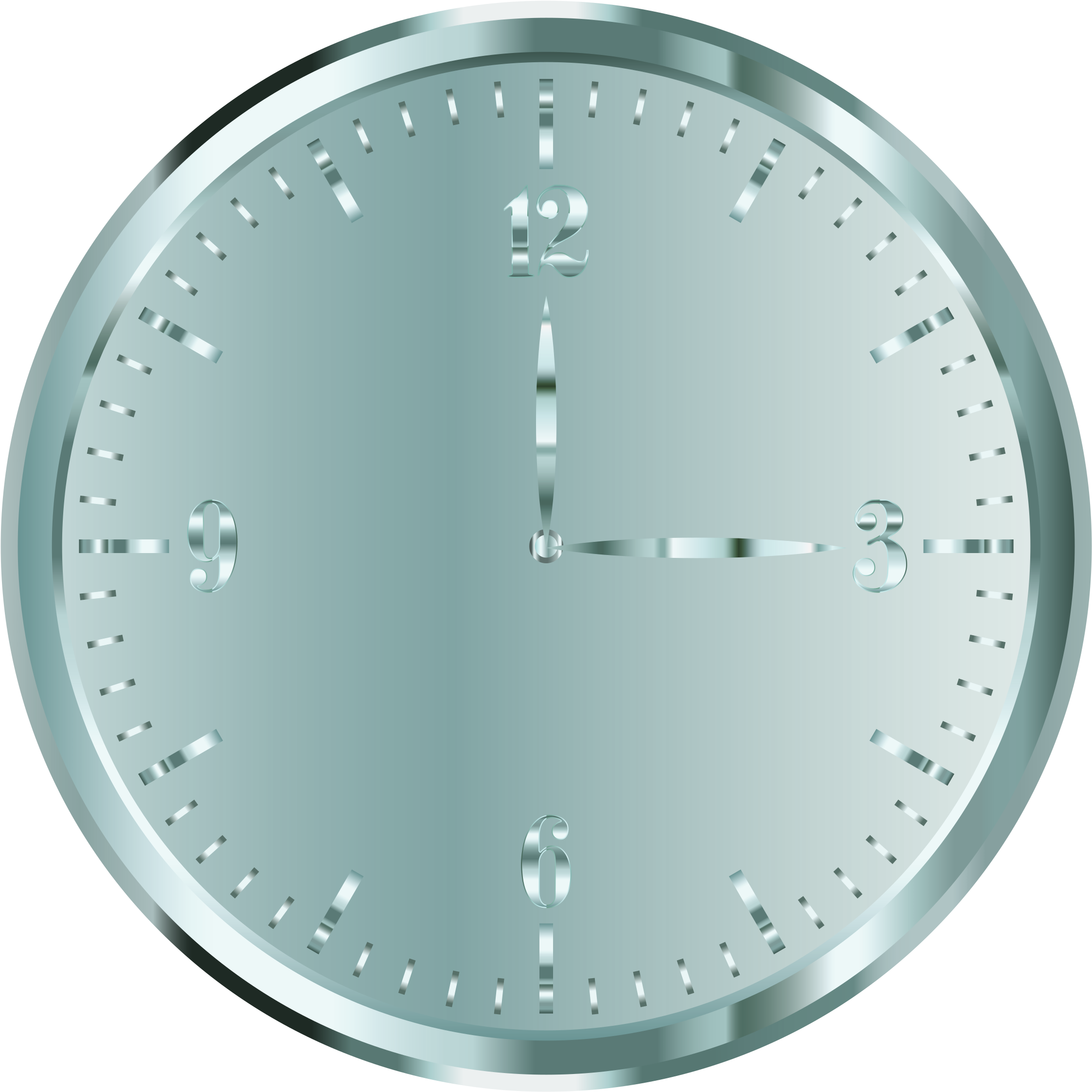 This Free Icons Png Design Of Silver Clock Clipart (2400x2400), Png Download
