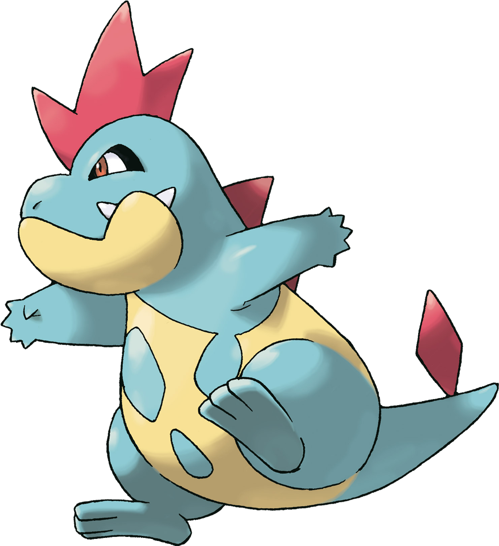 View Underbite-caveman , - Pokemon Totodile Evolution Clipart (1080x1080), Png Download