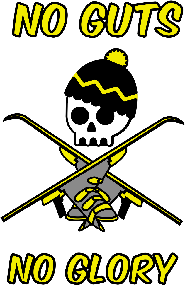 Ski Skiracer Skiing Noguts Guts Noglory Glory Ninagarma Clipart (1024x1024), Png Download