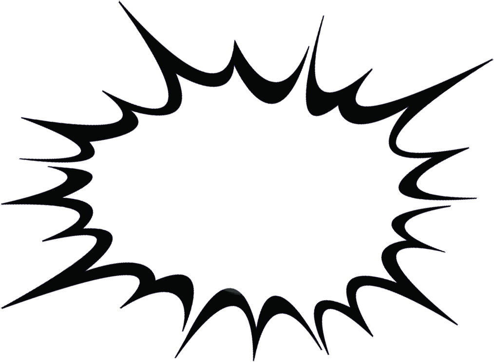 Custom Comic Posters - Comic Book Zap Bubble Clipart (1063x834), Png Download