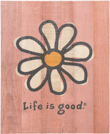 Painting Flowers Daisuy Life Is Good Wall Art Minimalist - Life Is Good Stickers Clipart (570x570), Png Download