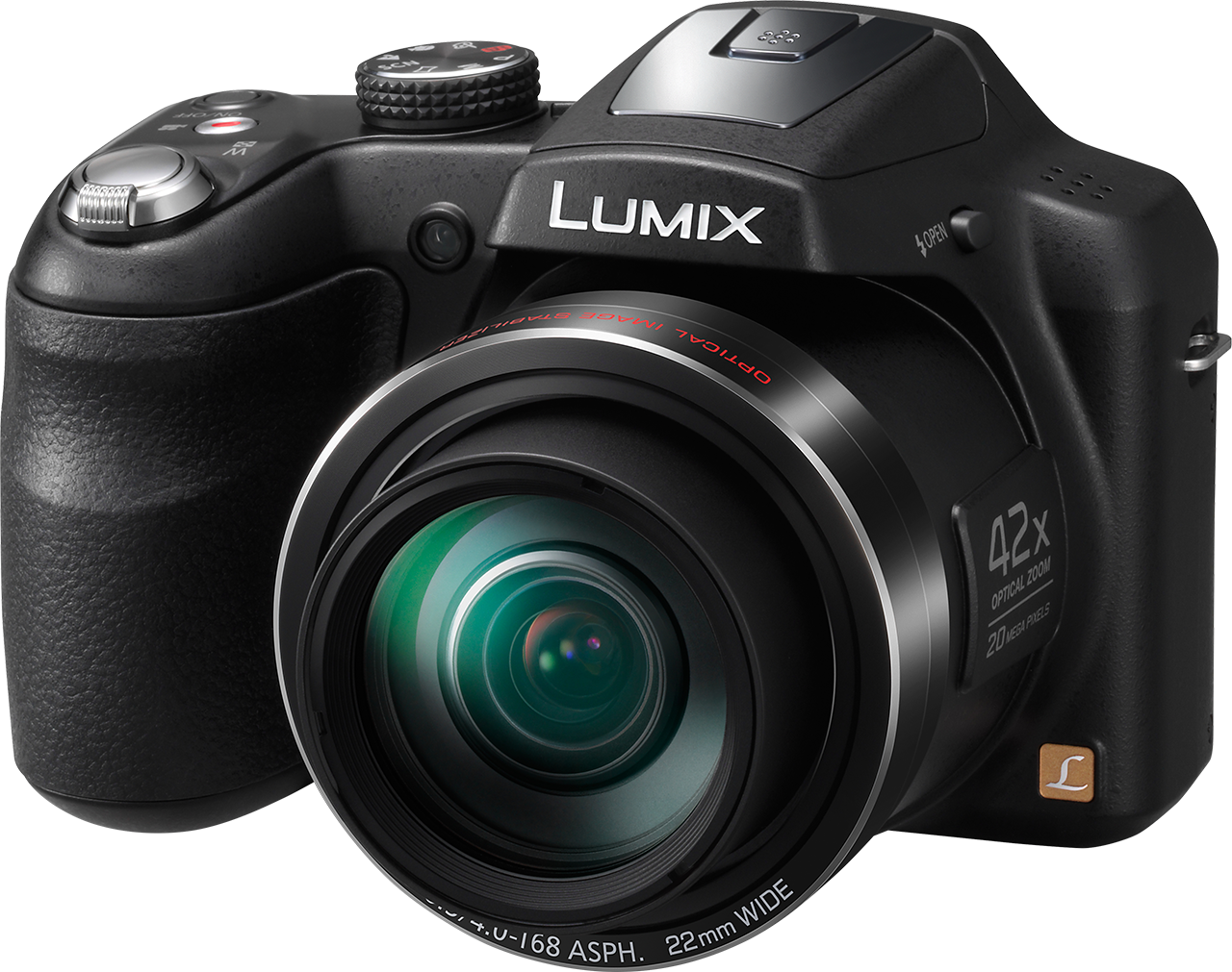 Panasonic Lumix Dmc-lz40 Budget Superzoom Offers 42x - Panasonic Lumix Lz40 Clipart (1280x1011), Png Download