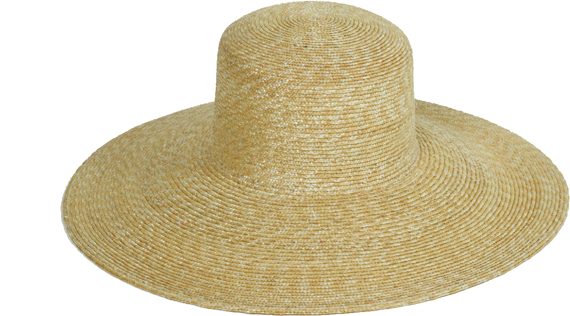 Straw Hat Transparent - Tan Clipart (1345x869), Png Download