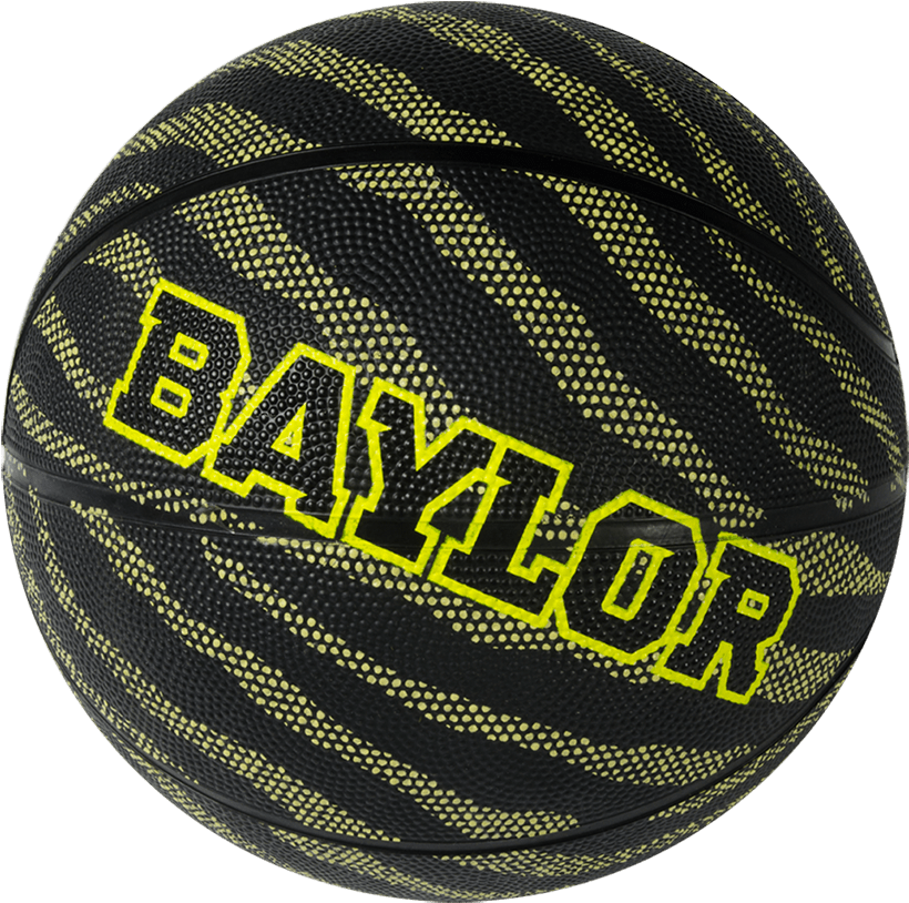Custom 8 Panel Rubber Camp Basketball - Baylor University Clipart (900x893), Png Download