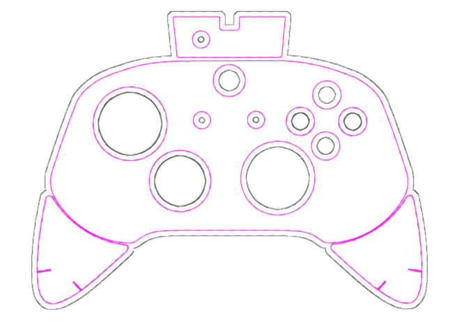 Cinch Gaming Esports Tournament Game Controllers Custom - Game Controller Clipart (666x482), Png Download