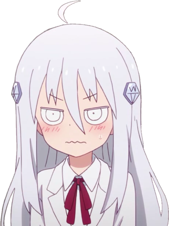 Himouto Umaru Chan White Hair Clipart (698x1022), Png Download