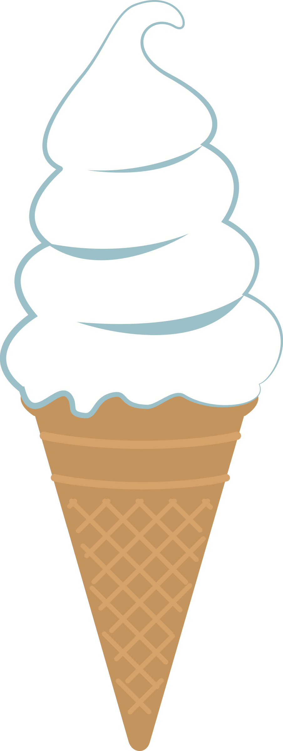 Big Image - Clip Art Ice Cream Cone - Png Download (904x2396), Png Download
