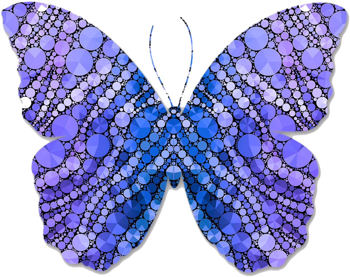 Butterfly,animal Print,purple, - Butterfly Clipart (1280x1280), Png Download