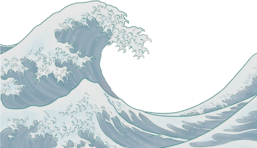 Collection Free Drawing Beach Wave Download On - Japanese Wave Art Clipart (1000x625), Png Download