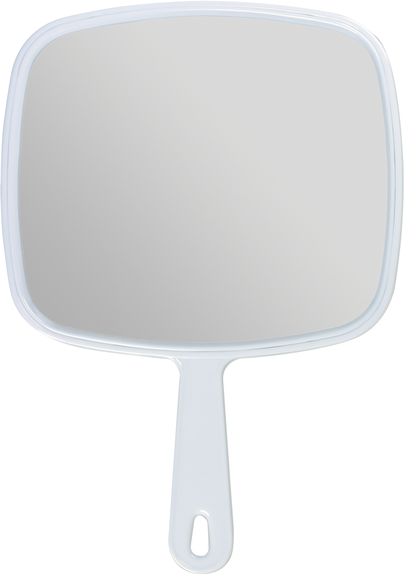 White Square Hand Mirror Clipart (818x1162), Png Download