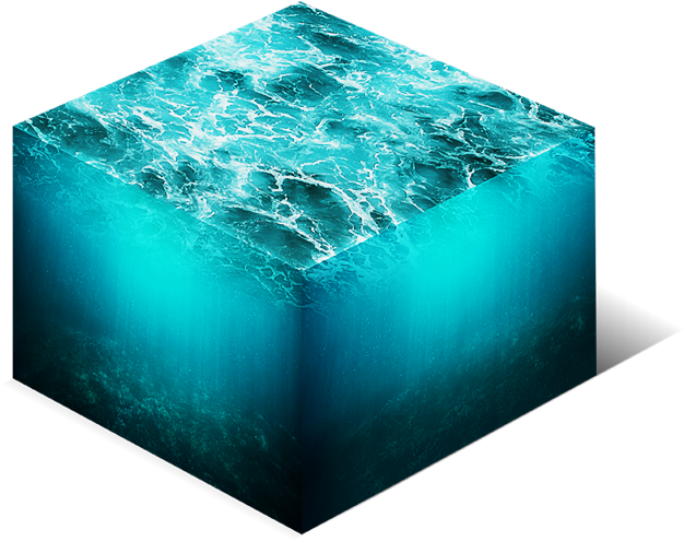 Vector Textures Water - Cube Water Clipart (800x600), Png Download