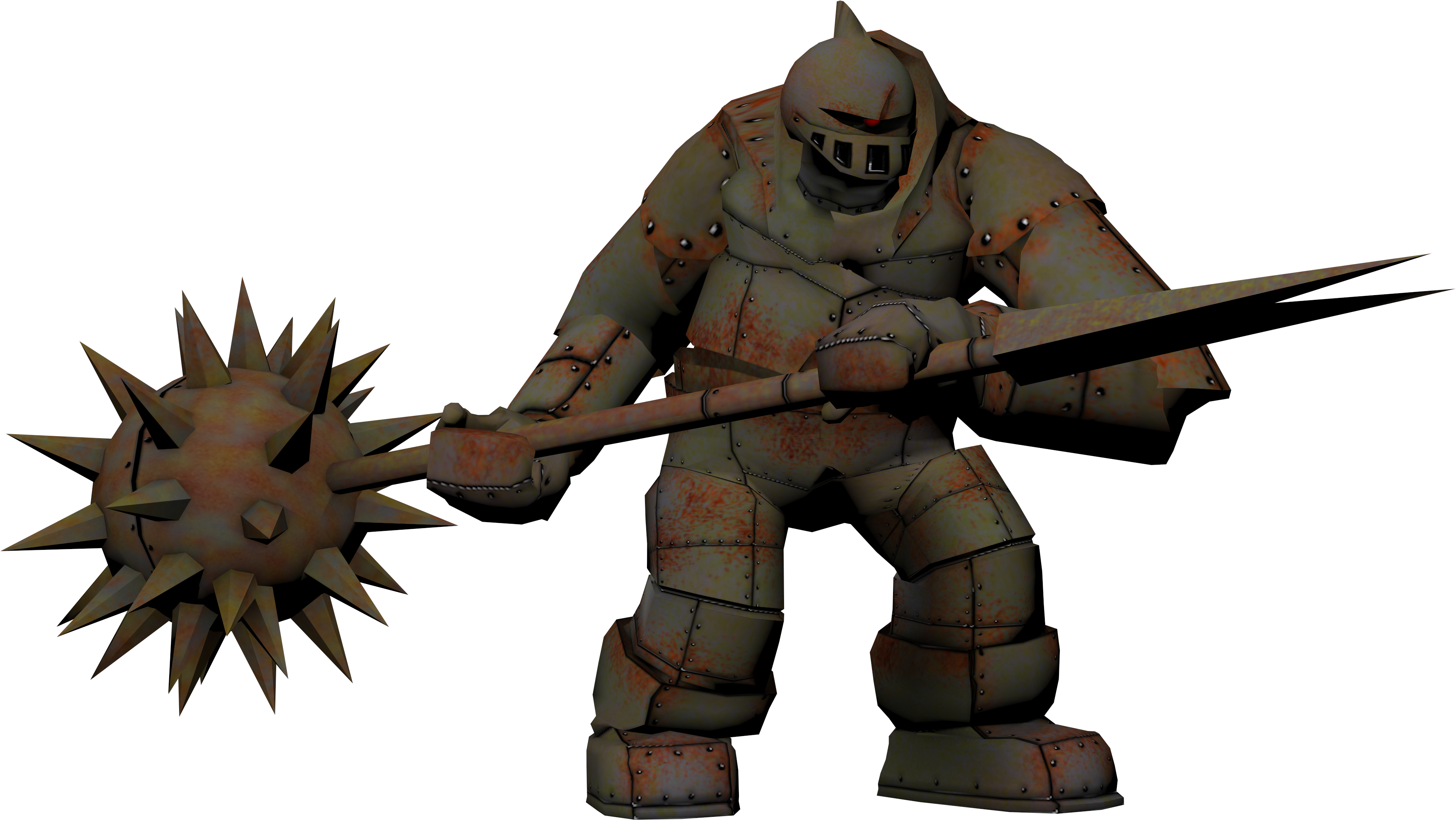 Metal Golem Front Metal Golem Side Metal Golem Swing - Explosive Weapon Clipart (4096x3112), Png Download