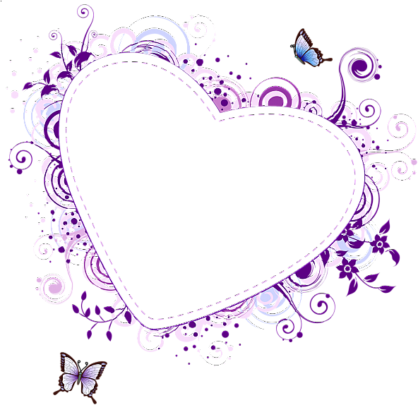 Heart Frame Vector Png Clipart (600x582), Png Download
