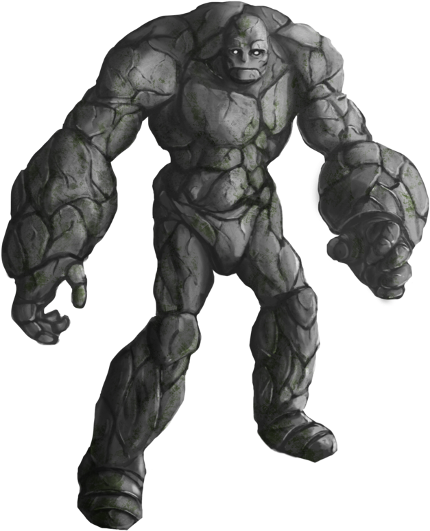 Stone Golem Png Clipart (627x773), Png Download