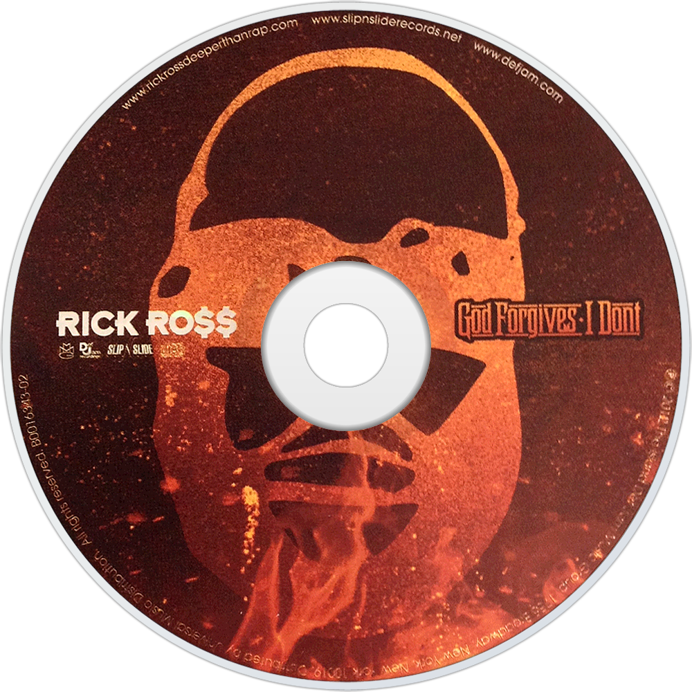 Rick Ross God Forgives, I Don't Cd Disc Image - Rick Ross Album Cd Clipart (1000x1000), Png Download