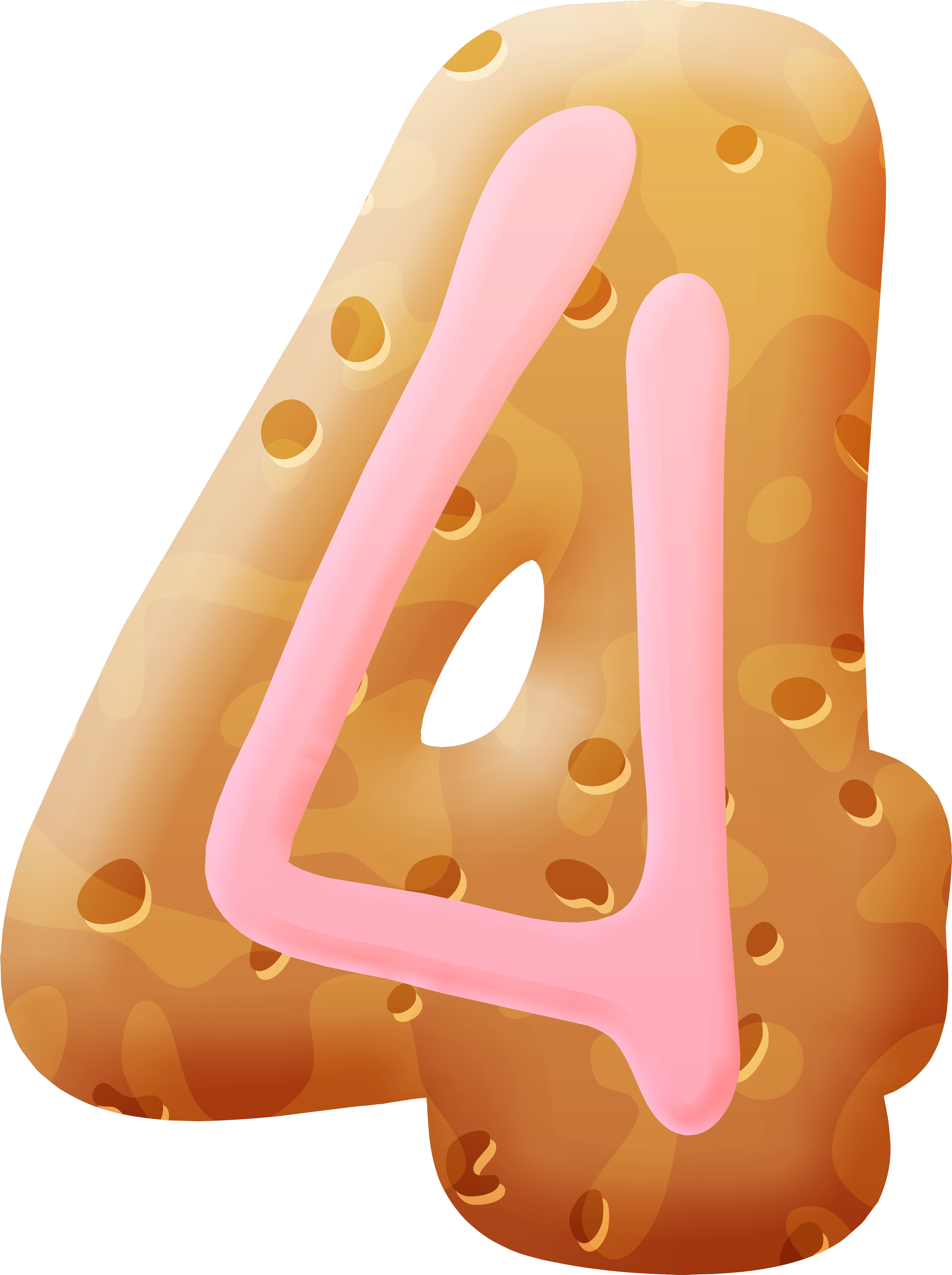 Biscuit Number Four Png Clipart Image Transparent Png (3733x5000), Png Download
