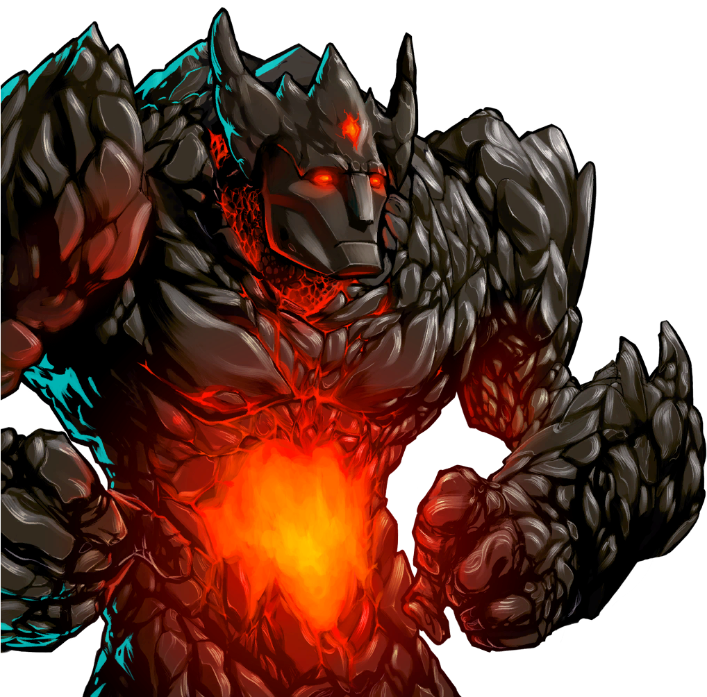 Obsidian Golem - Illustration Clipart (1024x1024), Png Download