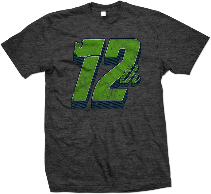 Seattle Seahawks 12th Man Design Transp - T Shirt Clipart (725x660), Png Download