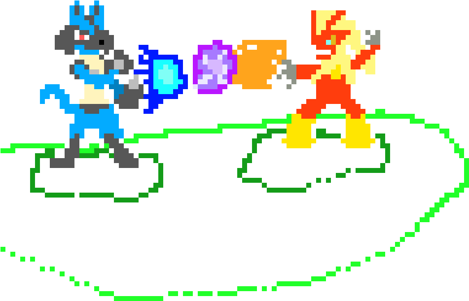 Lucario Vs Blaziken - Illustration Clipart (1010x730), Png Download