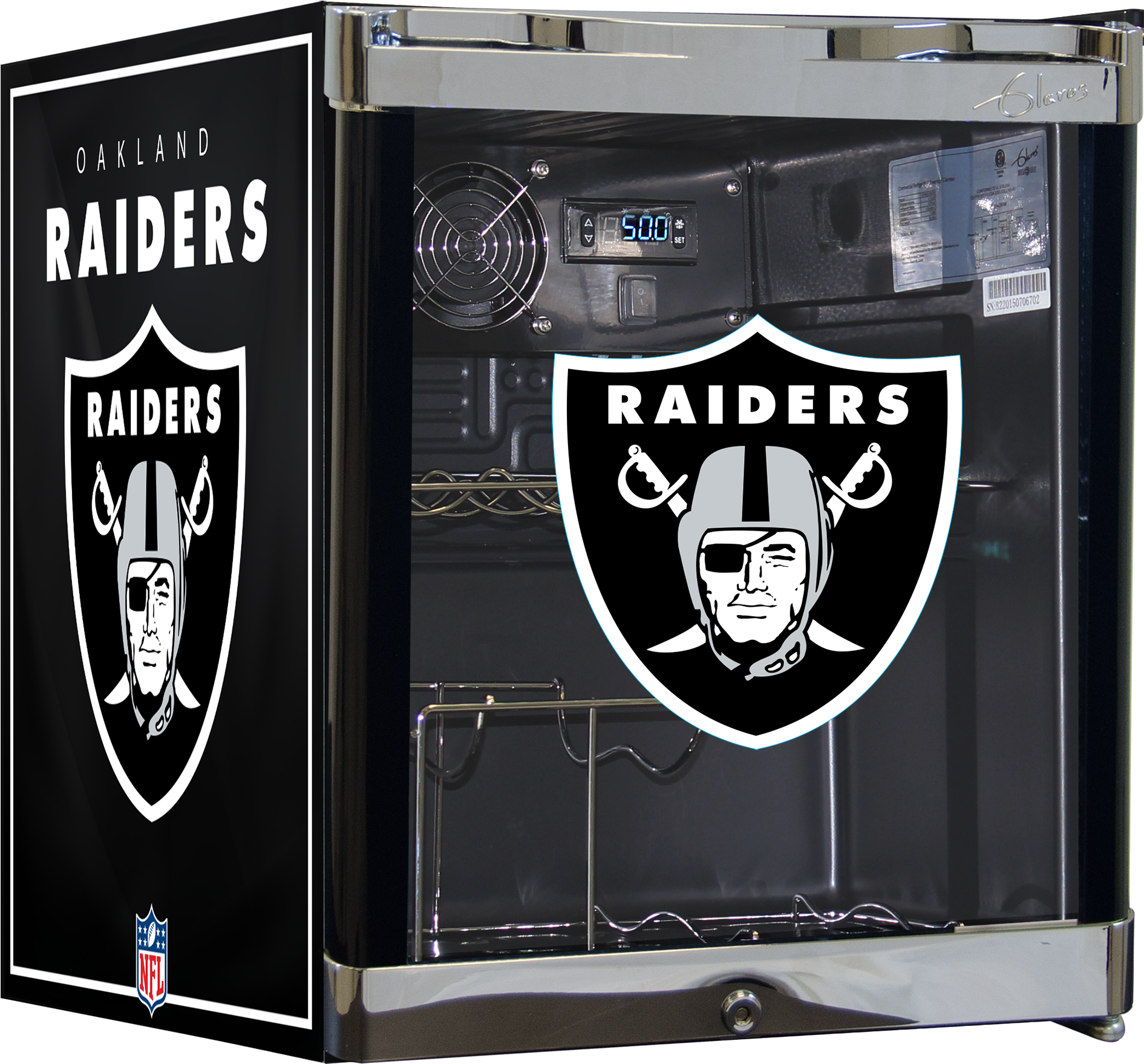 Nfl Wine Cooler - Oakland Raiders Facebook Cover Clipart (2141x2000), Png Download