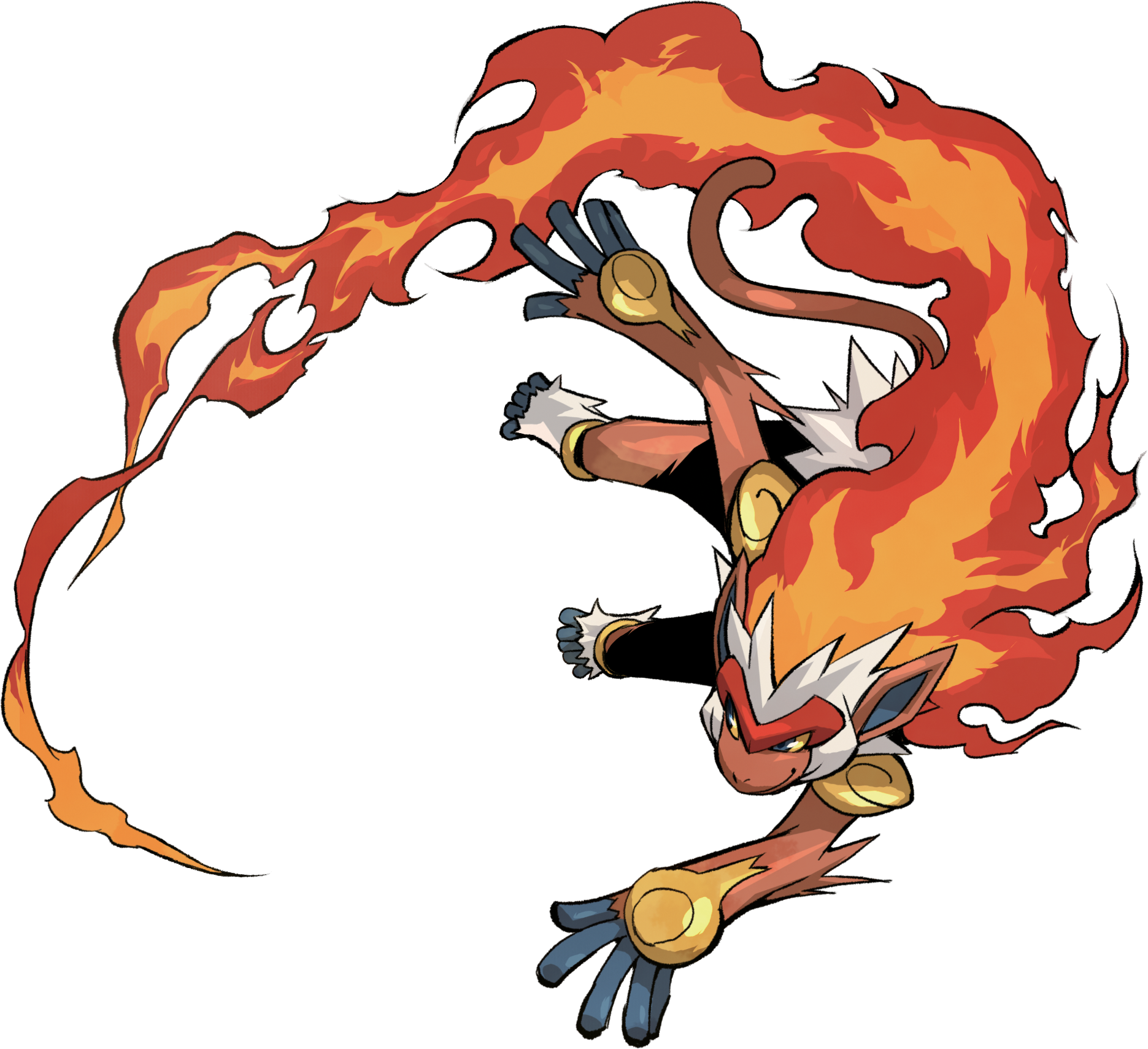 Pokemon Infernape Clipart (1871x1710), Png Download
