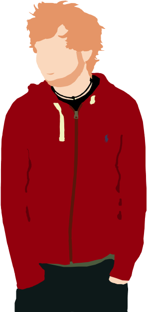 Ed Sheeran Tumblr Png - Ed Sheeran Vector Transparent Clipart (500x735), Png Download