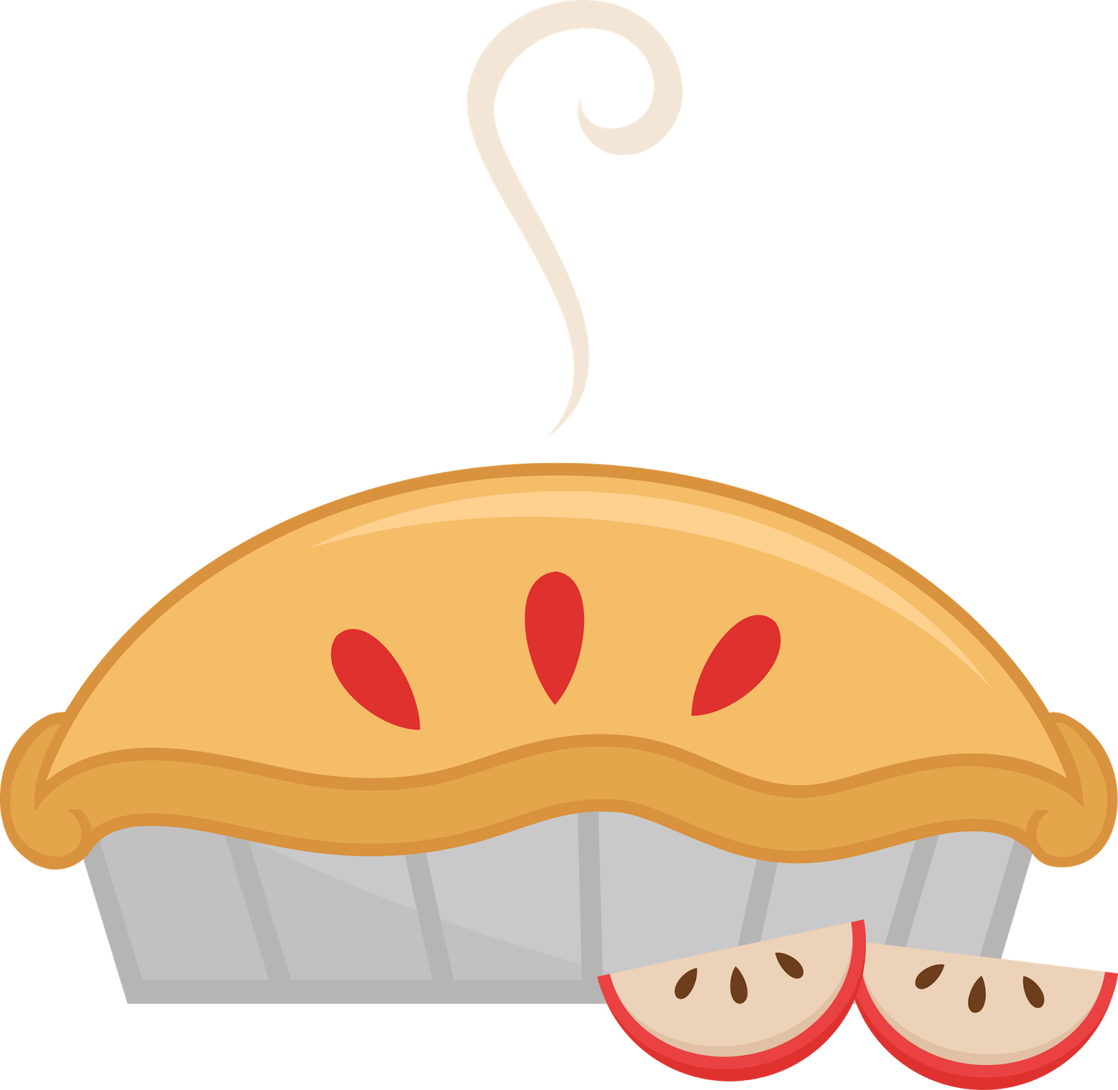 Carrot Clipart - Apple Pie Clipart Png Transparent Png (1600x1559), Png Download